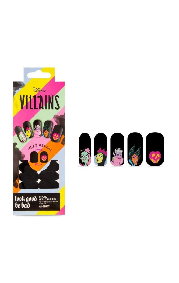 Shop Mad Beauty Mad Beauty Disney Pop Villains Heat Reveal Nail Stickers Nail Art for women – premium loungewear and festival fashion at Spoiled Brat