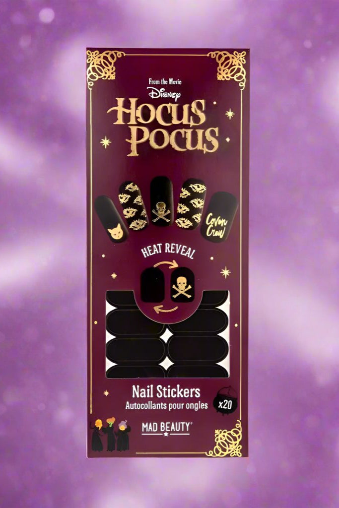 Shop Mad Beauty Mad Beauty x Disney Hocus Pocus Heat 2 X Nail Stickers online at Spoiled Brat