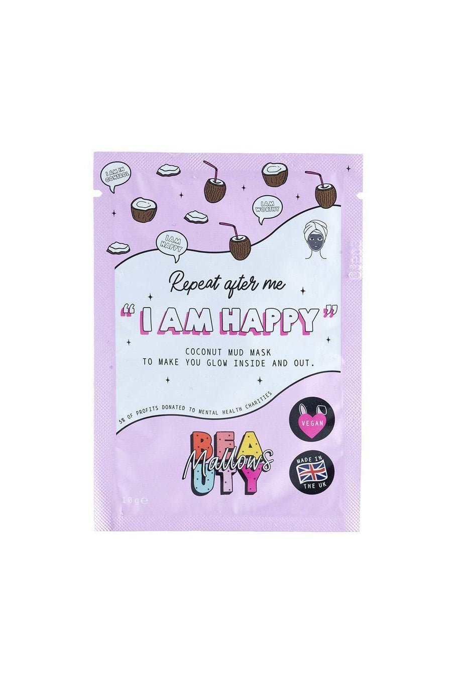 Shop Mallows Beauty Mallows Beauty Coconut Mud Mask Sachet online at Spoiled Brat