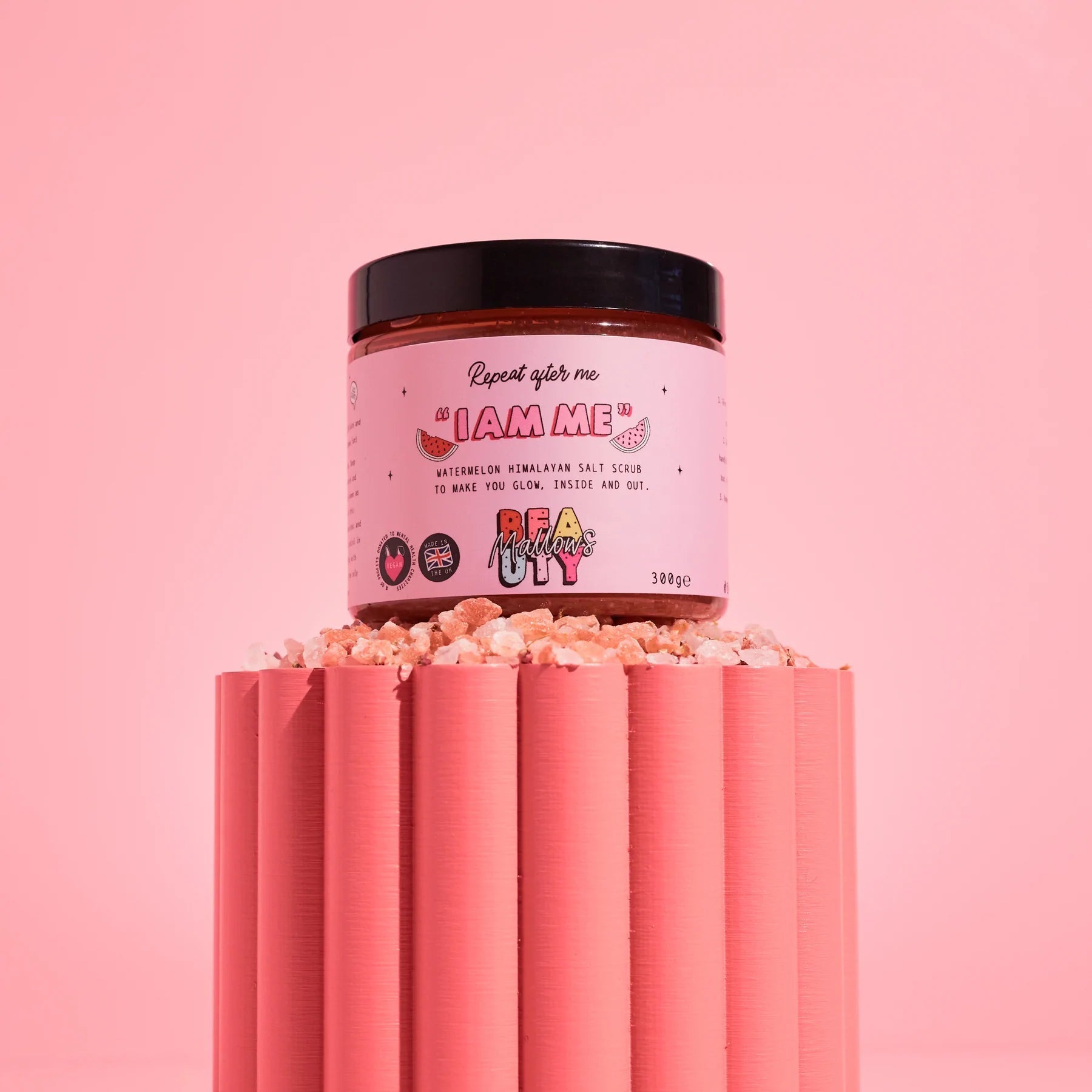 Mallows Beauty Watermelon Pink Himalayan Body Scrub | Beauty Kit by Mallows Beauty | Shop Premium Boutique Fashion at Spoiled Brat | Trendy Y2K style. amy valentine, beauty, beauty balm | Image 7