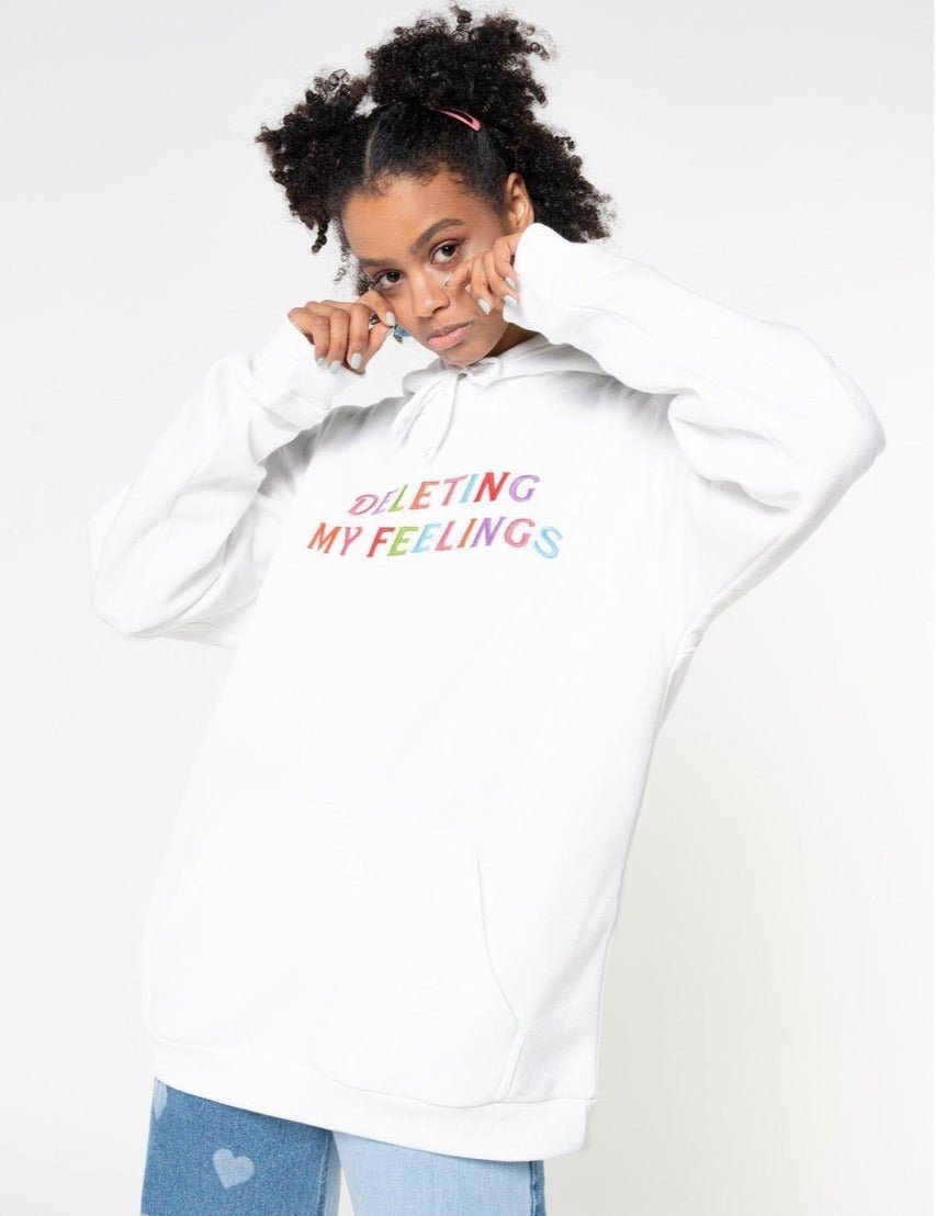 Shop Minga London Minga London Deleting My Feelings Slogan Hoodie online at Spoiled Brat