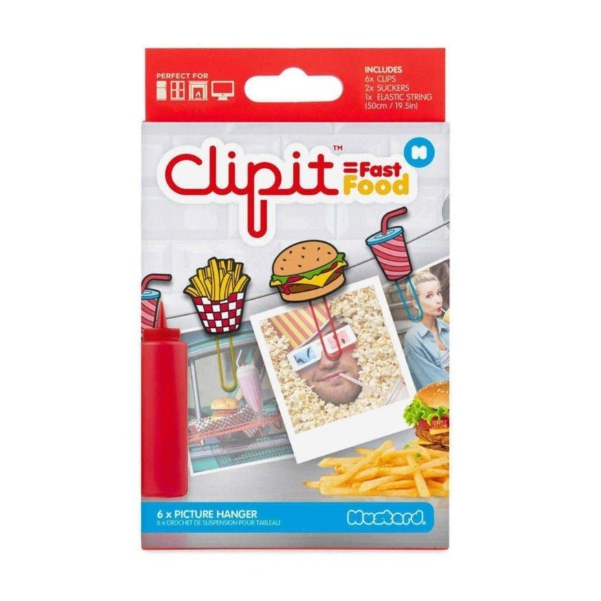Mustard ClipIt Fast Food Photo Hangers by Mustard – Photo Hangers – Multi | Spoiled Brat UK