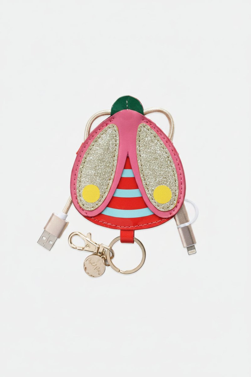 Shop Packed Party Packed Party Buzz Buzz Charging Cord Keyring Portable Charger for women – premium loungewear and festival fashion at Spoiled Brat