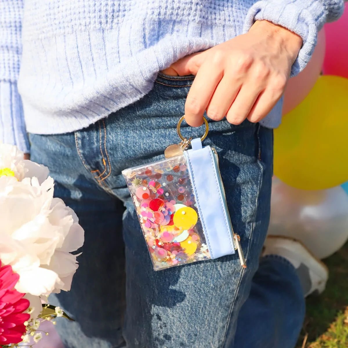 Shop Packed Party Packed Party Piece of Cake Confetti Keychain Wallet online at Spoiled Brat