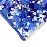Shop Packed Party Packed Party Spirit Squad True Blue Confetti Everything Pouch Clutch Bag for women – premium loungewear and festival fashion at Spoiled Brat