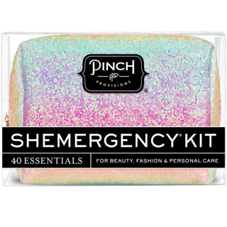Shop Pinch Provisions Rainbow Glitter Shemergency Kit - Premium Cosmetic Case from Pinch Provisions Online now at Spoiled Brat 