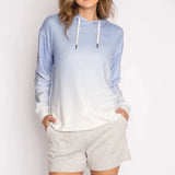 Shop PJ Salvage PJ Salvage Blue Ombre Goddess Star Hoodie Hoodie for women – premium loungewear and festival fashion at Spoiled Brat