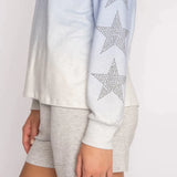 Shop PJ Salvage PJ Salvage Blue Ombre Goddess Star Hoodie Hoodie for women – premium loungewear and festival fashion at Spoiled Brat