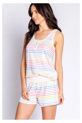 Buy PJ Salvage Button Up Babe Striped Tank Top at Spoiled Brat  Online - UK online Fashion & lifestyle boutique