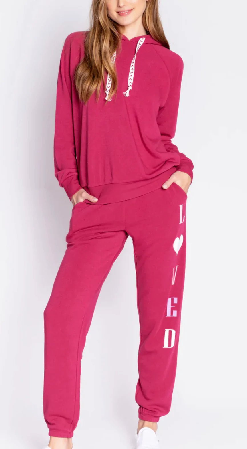 Shop PJ Salvage PJ Salvage Feeling Loved Sweatpants Jogger Bottoms for women – premium loungewear and festival fashion at Spoiled Brat