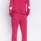 Shop PJ Salvage PJ Salvage Feeling Loved Sweatpants Jogger Bottoms for women – premium loungewear and festival fashion at Spoiled Brat