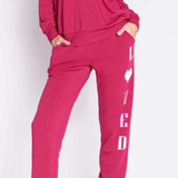 Shop PJ Salvage PJ Salvage Feeling Loved Sweatpants Jogger Bottoms for women – premium loungewear and festival fashion at Spoiled Brat