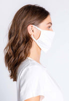 PJ Salvage Ivory Face Mask with Stars & Hearts by PJ Salvage – Face Mask – White | Spoiled Brat UK