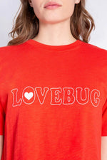 Shop PJ Salvage PJ Salvage Lovebug Red Cotton T-Shirt online at Spoiled Brat