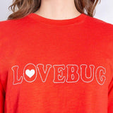 Shop PJ Salvage PJ Salvage Lovebug Red Cotton T-Shirt Pyjamas for women – premium loungewear and festival fashion at Spoiled Brat