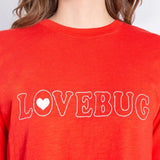 Shop PJ Salvage PJ Salvage Lovebug Red Cotton T-Shirt Pyjamas for women – premium loungewear and festival fashion at Spoiled Brat