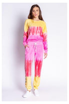 PJ Salvage One Love Ombre Tie Dye Crew Neck Long Sleeve Sweater Sweater by PJ Salvage as seen on celebrities