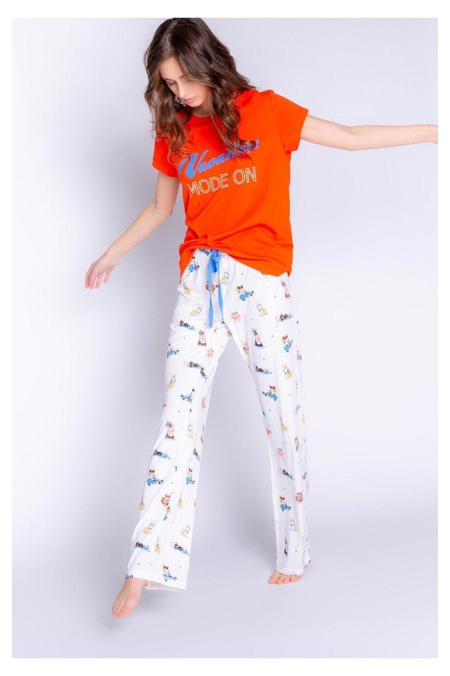 PJ Salvage Playful Prints Vacation Mode PJ Pants | Pyjamas by PJ Salvage | Shop Premium Boutique Fashion at Spoiled Brat | Trendy Y2K style. A Fashion Nerd, bubblechutea, Chloe Meadows | Image 6