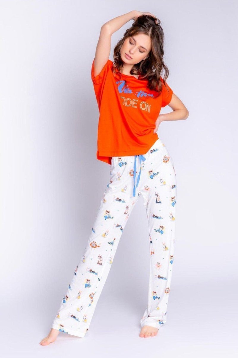 Shop PJ Salvage PJ Salvage Playful Prints Vacation Mode PJ Pants Pyjamas for women – premium loungewear and festival fashion at Spoiled Brat