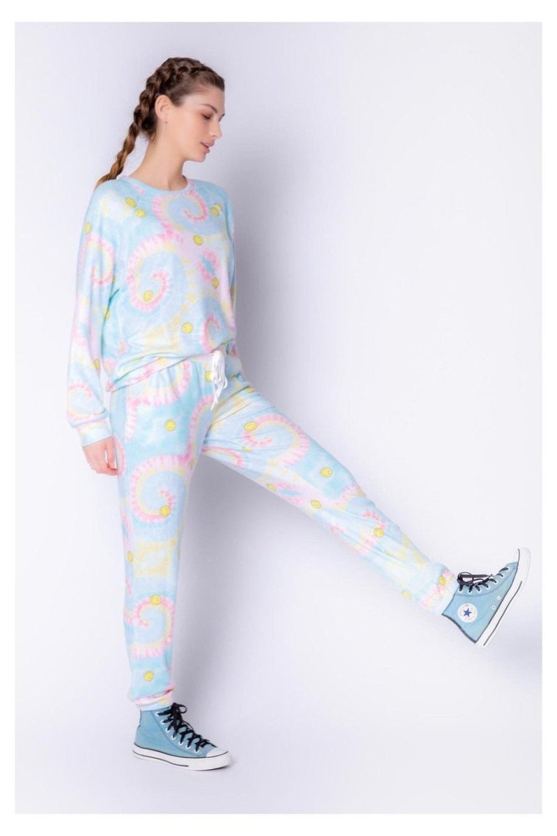 Shop PJ Salvage PJ Salvage Smiley Band PJ Pants Pyjamas for women – premium loungewear and festival fashion at Spoiled Brat