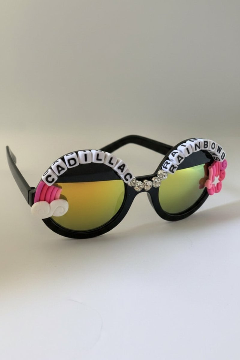 Shop Rad and Refined Rad & Refined Cadillac & Rainbows Statement Sunglasses Sunglasses for women – premium loungewear and festival fashion at Spoiled Brat