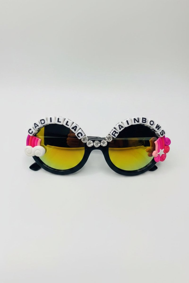 Shop Rad and Refined Rad & Refined Cadillac & Rainbows Statement Sunglasses Sunglasses for women – premium loungewear and festival fashion at Spoiled Brat