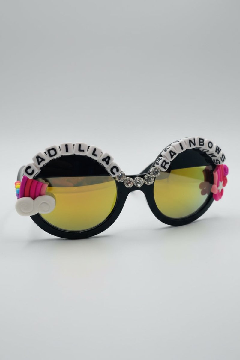 Shop Rad and Refined Rad & Refined Cadillac & Rainbows Statement Sunglasses Sunglasses for women – premium loungewear and festival fashion at Spoiled Brat