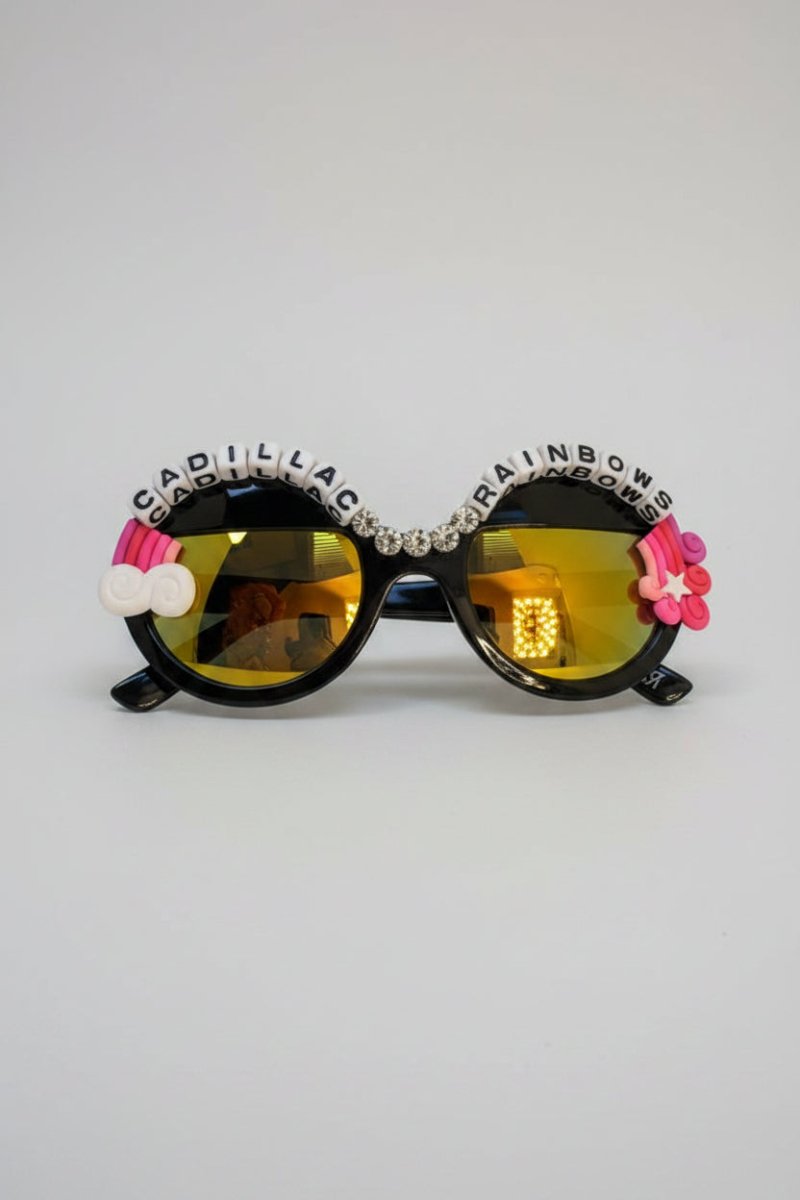Shop Rad and Refined Rad & Refined Cadillac & Rainbows Statement Sunglasses Sunglasses for women – premium loungewear and festival fashion at Spoiled Brat