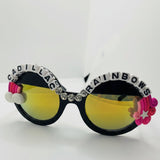 Shop Rad and Refined Rad & Refined Cadillac & Rainbows Statement Sunglasses Sunglasses for women – premium loungewear and festival fashion at Spoiled Brat