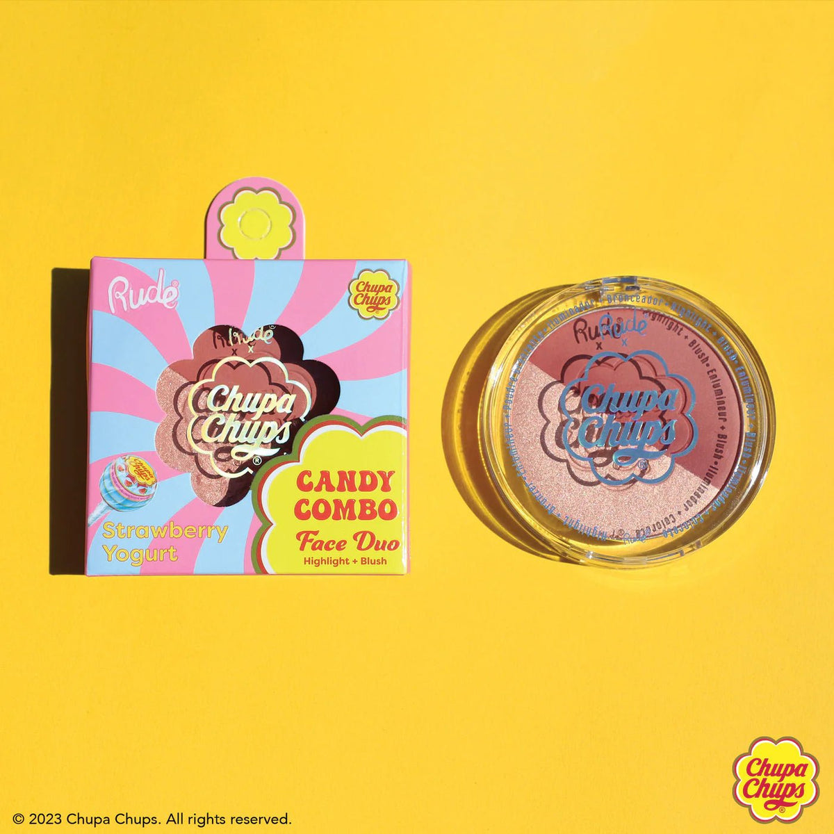 Shop Rude Cosmetics Rude Cosmetics Chupa Chups Candy Combo Face Duo online at Spoiled Brat