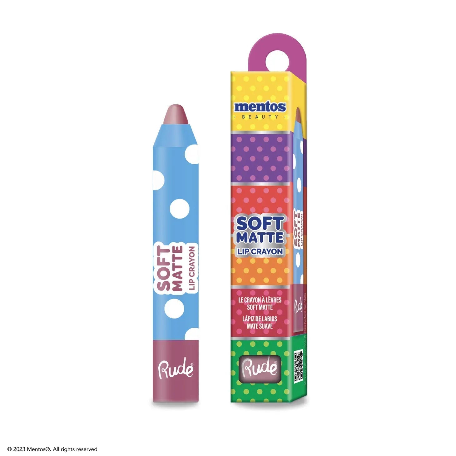 Rude Cosmetics Mentos Soft Matte Lip Crayon by Rude Cosmetics – Lip Gloss – Multi | Spoiled Brat UK
