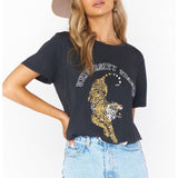 Shop Show Me Your Mumu Show Me Your Mumu Oliver University Tiger Graphic Tee T-Shirt for women – premium loungewear and festival fashion at Spoiled Brat