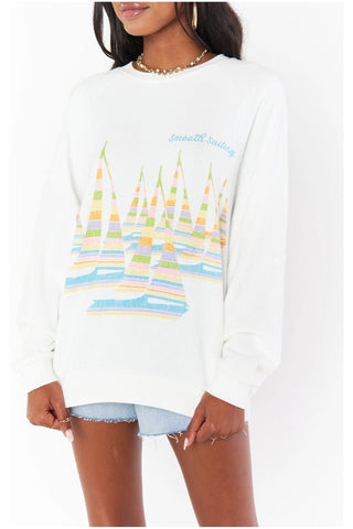 Shop Show Me Your Mumu Scotty Smooth Sailing Sweatshirt - Premium Sweater from Show Me Your Mumu Online now at Spoiled Brat 