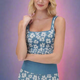 Shop Spiritual Gangster Spiritual Gangster Amara Jacquard Longline Sports Bra as seen on Whitney Port Cropped Top for women – premium loungewear and festival fashion at Spoiled Brat