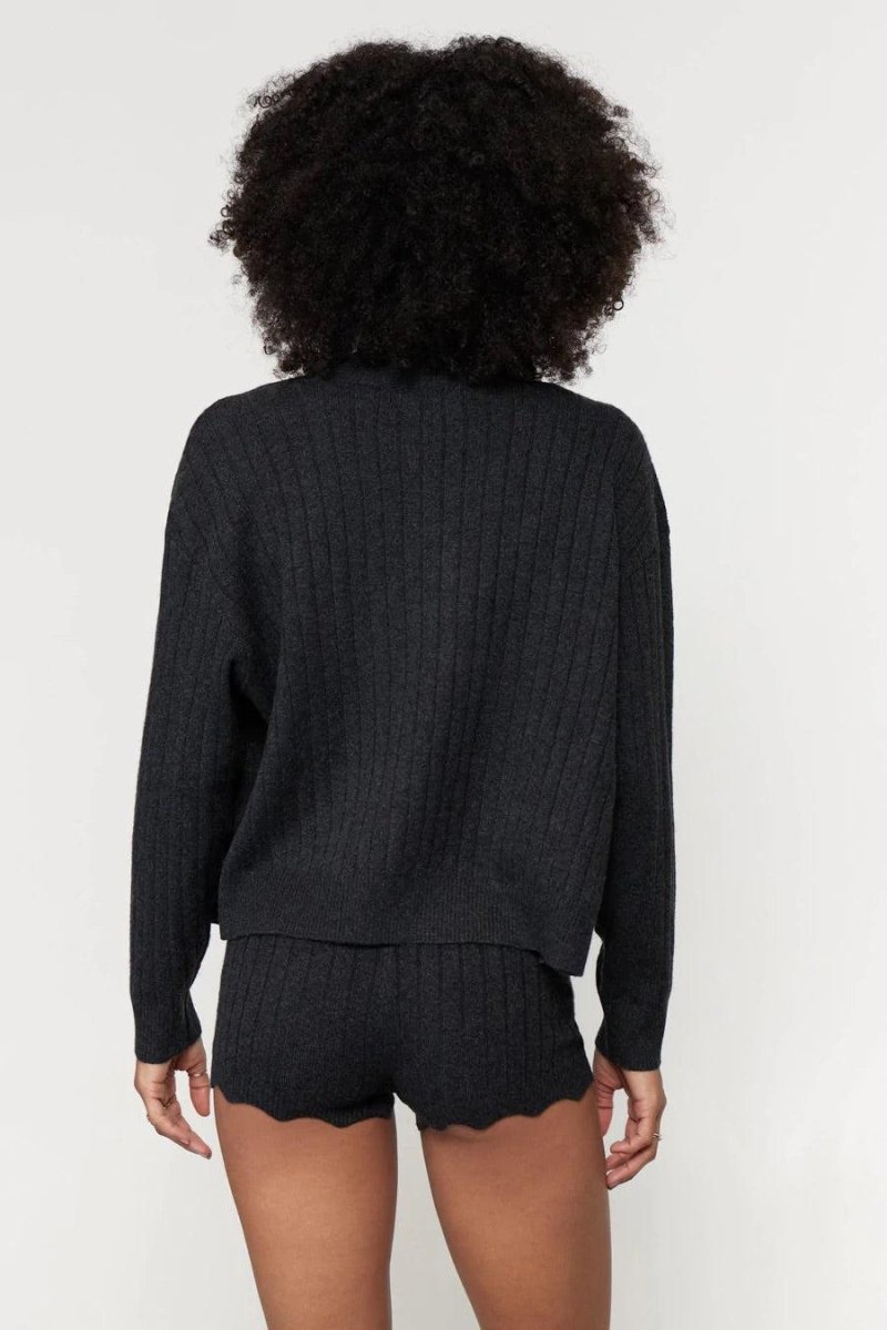 Shop Spiritual Gangster Spiritual Gangster Hudson Pointelle Cardigan Cardigan for women – premium loungewear and festival fashion at Spoiled Brat
