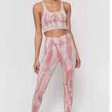Shop Spiritual Gangster Spiritual Gangster Love Sculpt Winter Rose Tie Dye Leggings Leggings for women – premium loungewear and festival fashion at Spoiled Brat