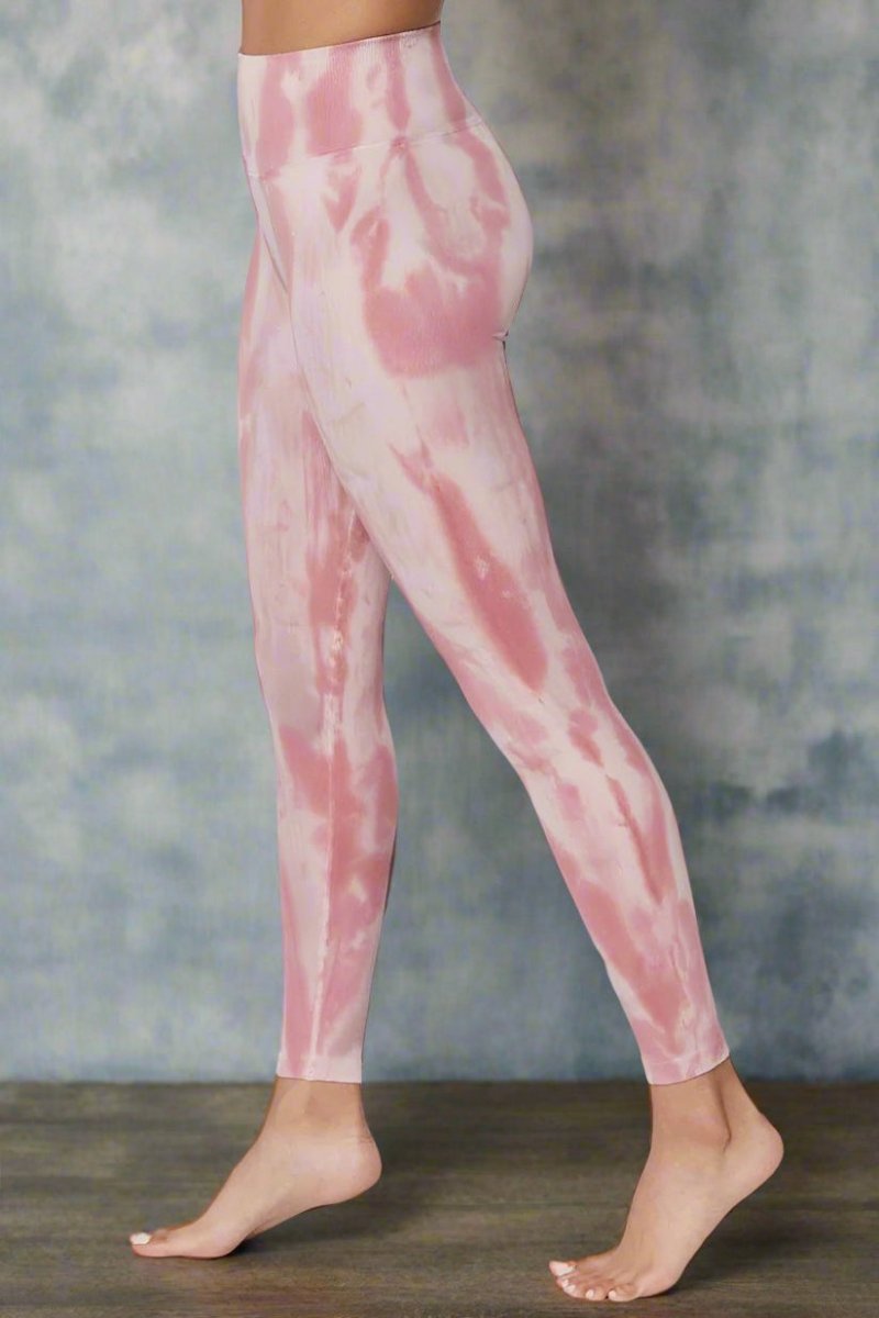 Shop Spiritual Gangster Spiritual Gangster Love Sculpt Winter Rose Tie Dye Leggings Leggings for women – premium loungewear and festival fashion at Spoiled Brat