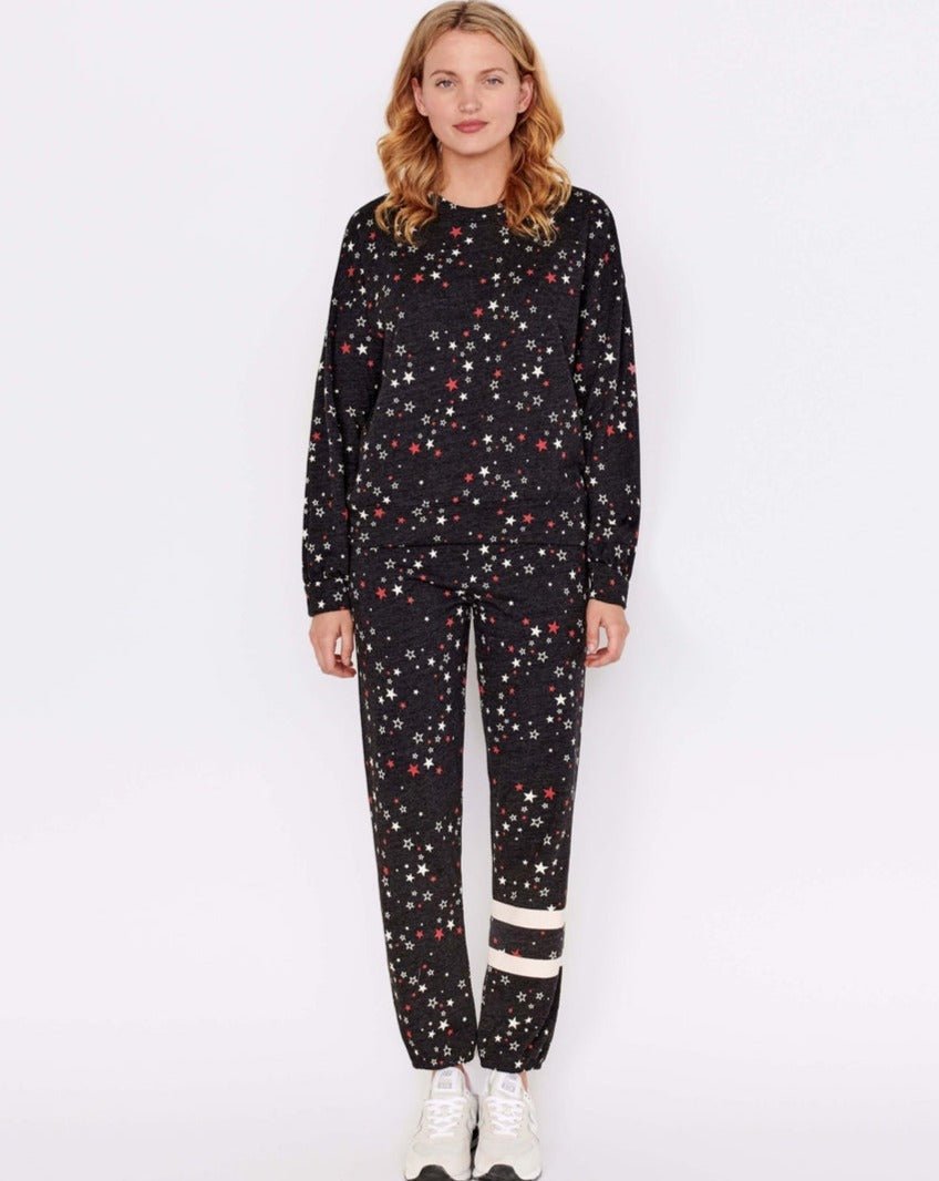 Sundry Clothing Stars Relaxed Sweatshirt Jumper by Sundry as seen on celebrities