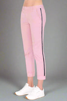 Sundry Glitter Stripe Roll Up Chino Trousers Trousers by Sundry as seen on celebrities