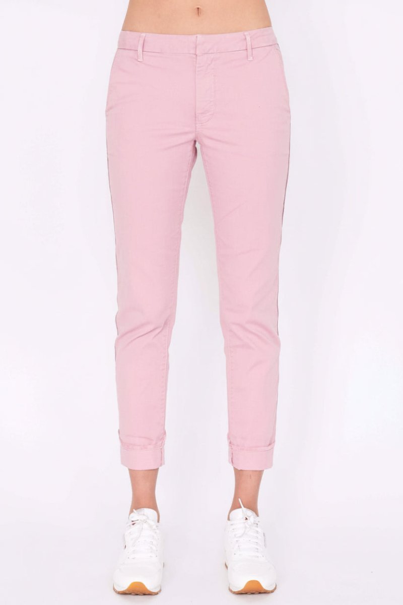 Shop Sundry Sundry Glitter Stripe Roll Up Chino Trousers Trousers for women – premium loungewear and festival fashion at Spoiled Brat