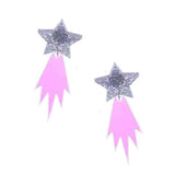 Suzywan DELUXE Falling Star Acrylic Earrings