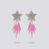 Suzywan DELUXE Falling Star Acrylic Earrings