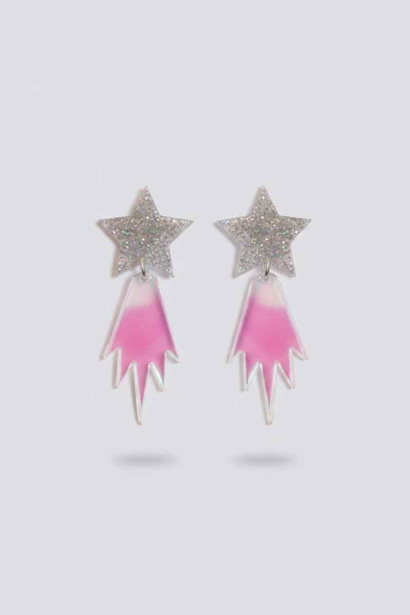 Suzywan DELUXE Falling Star Acrylic Earrings