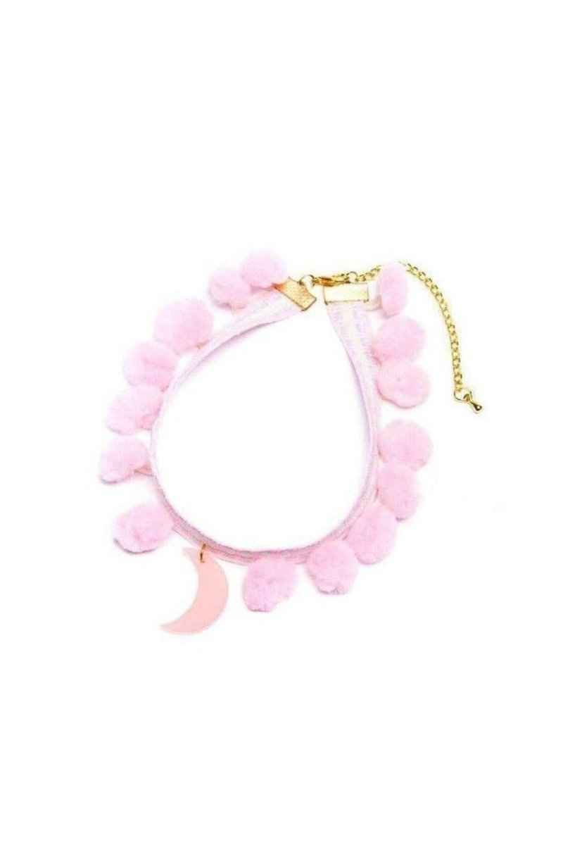 Suzywan DELUXE Pink Moon Pom Pom Choker