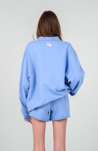 Shop Mayfair Be Nice! Blue Sweatshorts Shorts - Spoiled Brat  Online