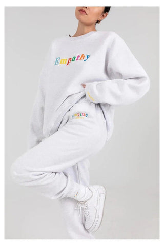 Shop Mayfair EMPATHY ALWAYS Grey Sweatpants as seen on J-LO - Spoiled Brat  Online