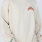 Shop The Mayfair Group Mayfair Growth Takes Time Crewneck Sweater as seen on Courtney Green Sweater for women – premium loungewear and festival fashion at Spoiled Brat