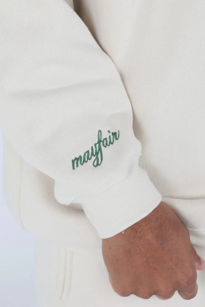 Shop The Mayfair Group Mayfair Growth Takes Time Crewneck Sweater as seen on Courtney Green Sweater for women – premium loungewear and festival fashion at Spoiled Brat