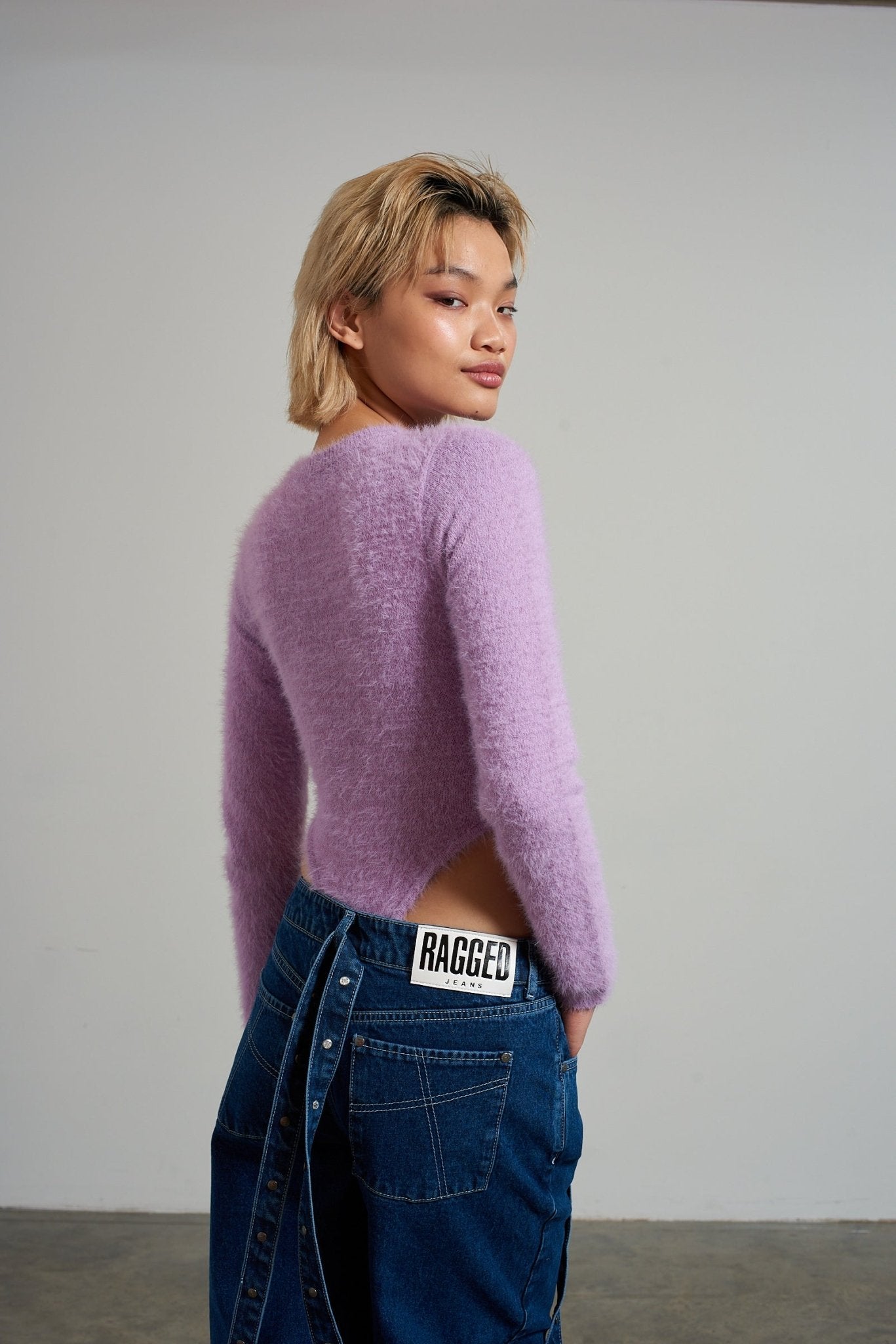 The Ragged Priest Lilac Obsessed Bodysuit Bodysuit by The Ragged Priest as seen on celebrities