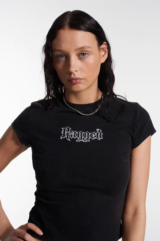 Shop The Ragged Priest Ragged Gothic Baby Tee - Premium Top from The Ragged Priest Online now at Spoiled Brat 